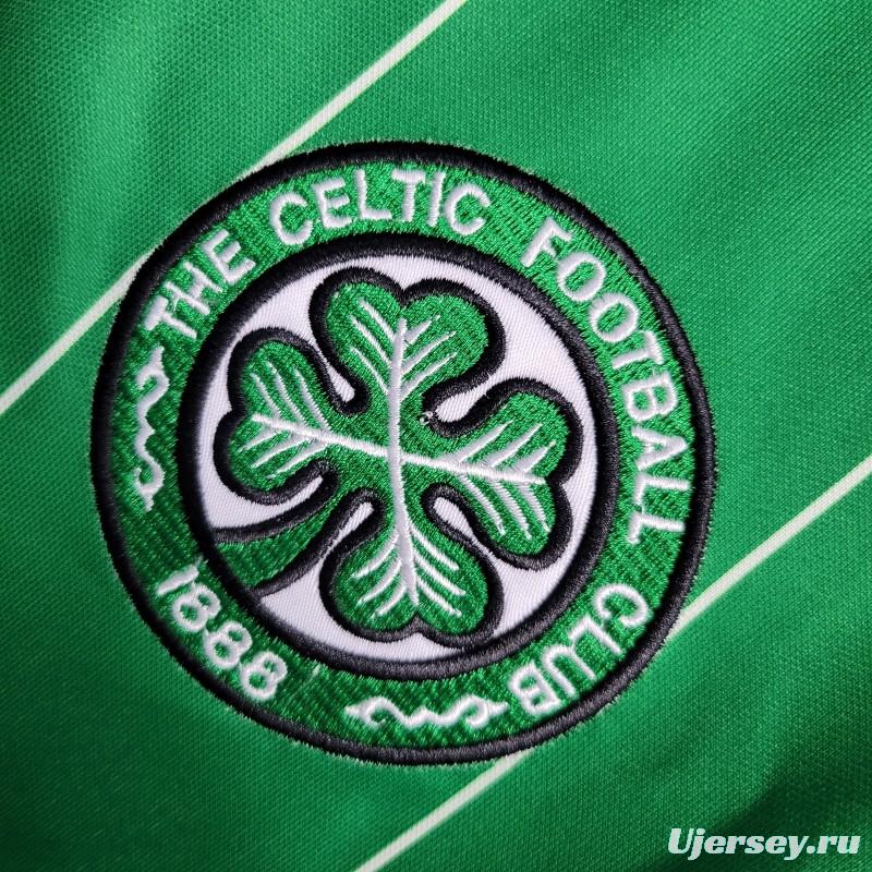 Retro 1984/86 Celtics 2 Away Game Soccer Jersey