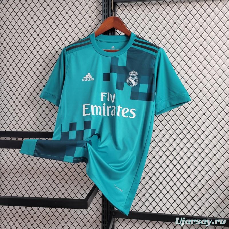 Retro 17-18 Real Madrid Third Blue Jersey