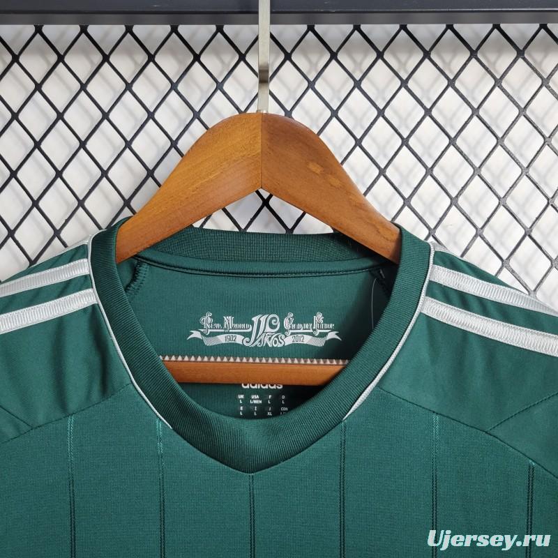 Retro Long Sleeve 2012/13 Real Madrid Third Green Jersey