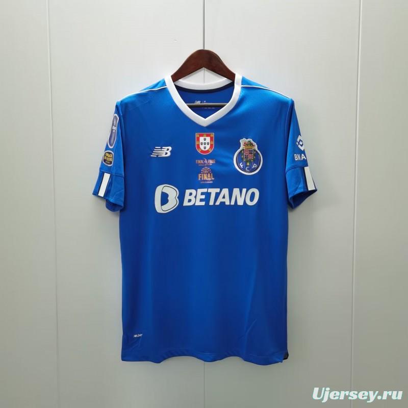 22/23 Porto Home Final Four Allianz Cup Jersey With Full Patch