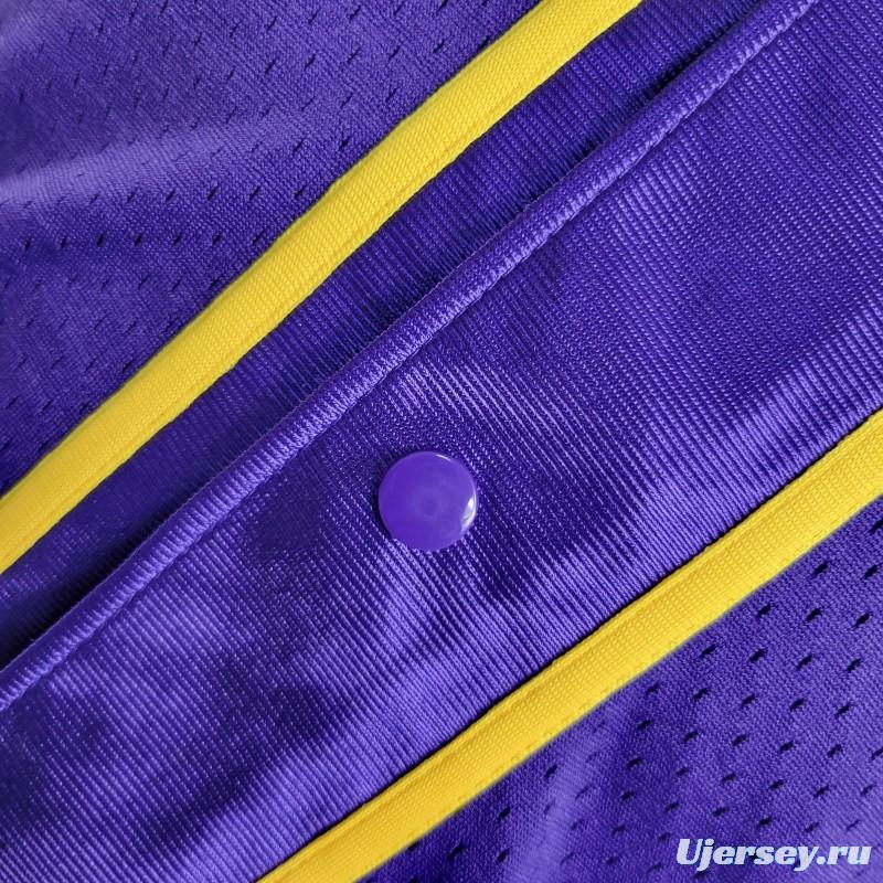 2023 NBA Lakers STATEMENT BASEBALL Purple Jersey