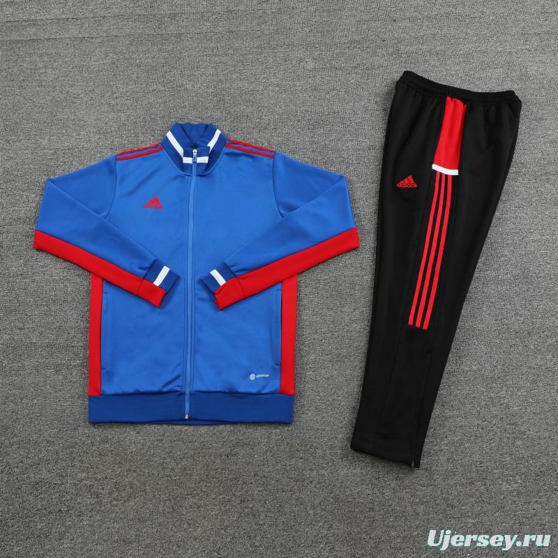 2023 Adidas Blue Full Zipper Jacket +Pants