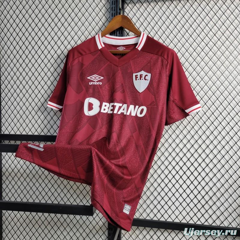 23-24 Fluminense  Third Red Jersey