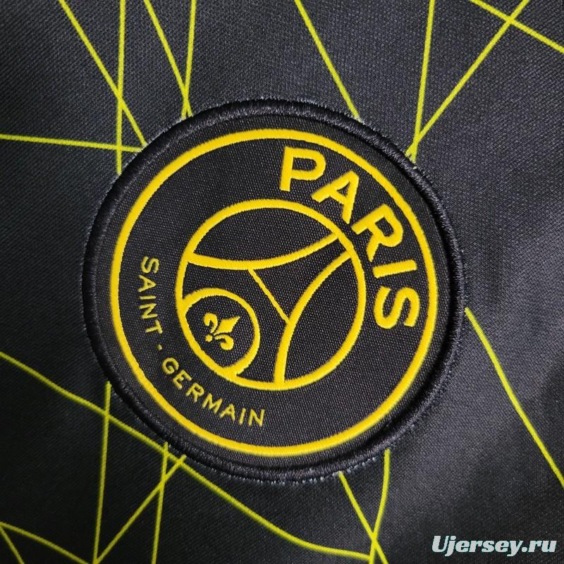 23-24 PSG  Forth Black Long Sleeve Jersey