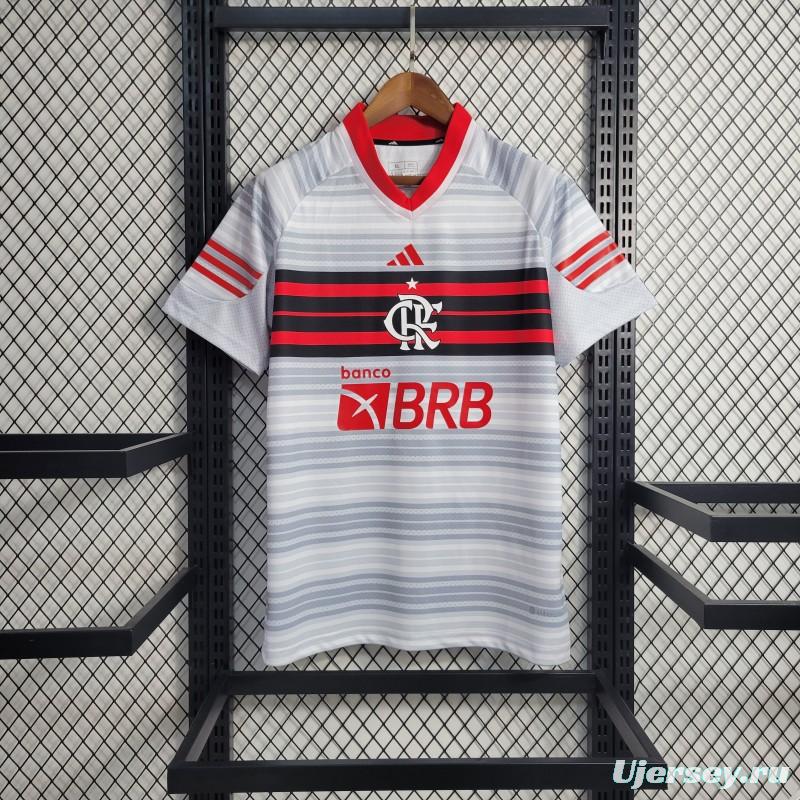 23-24 Flamengo Grey Stripe Special Edition Jersey