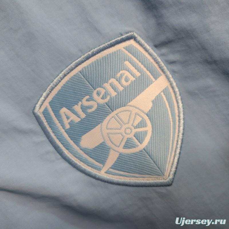 23-24 Arsenal Reversible Blue Navy Windbreaker