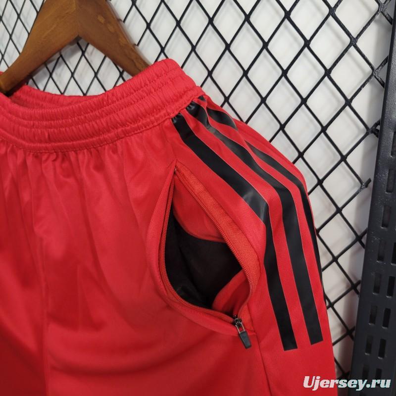 23-24 Shorts Flamengo Red Training Jersey Pants