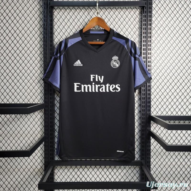 Retro 16-17 Real Madrid Third  Black Jersey