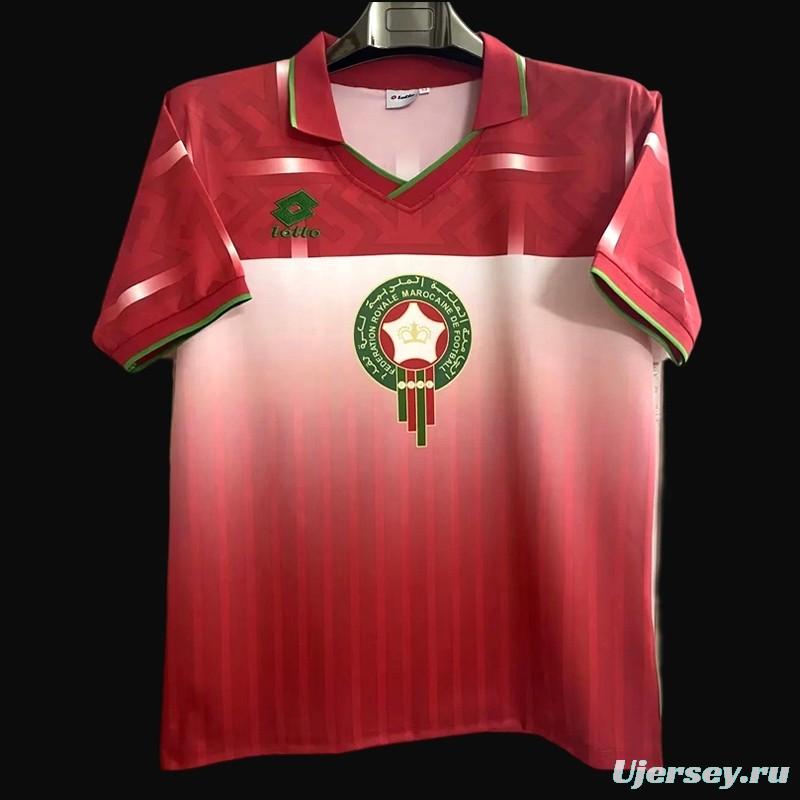 Retro 1994 Morocco Home Red Jersey