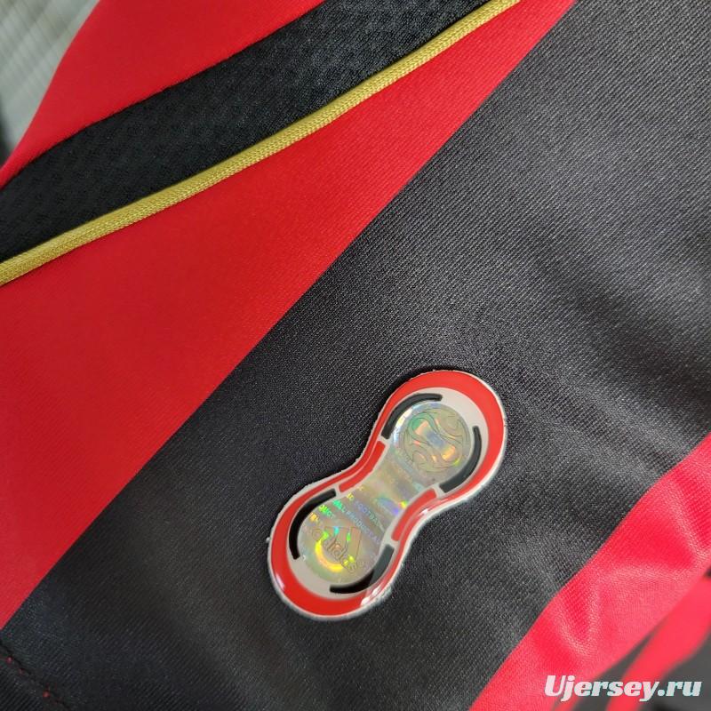 Retro Long Sleeve 2006-07 AC Milan Home Jersey
