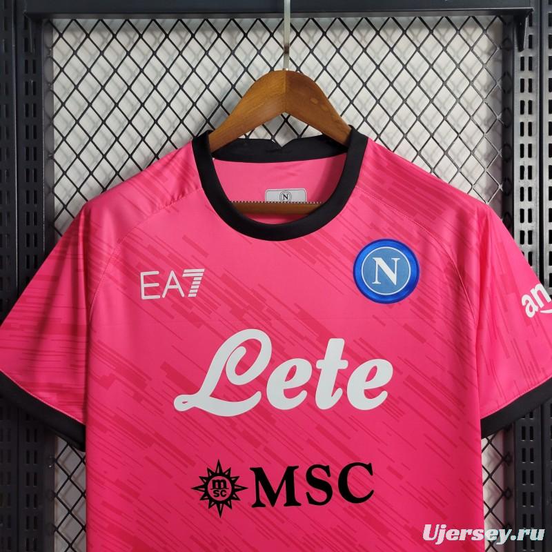 23-24 Napoli Red Goalkeeper Jersey