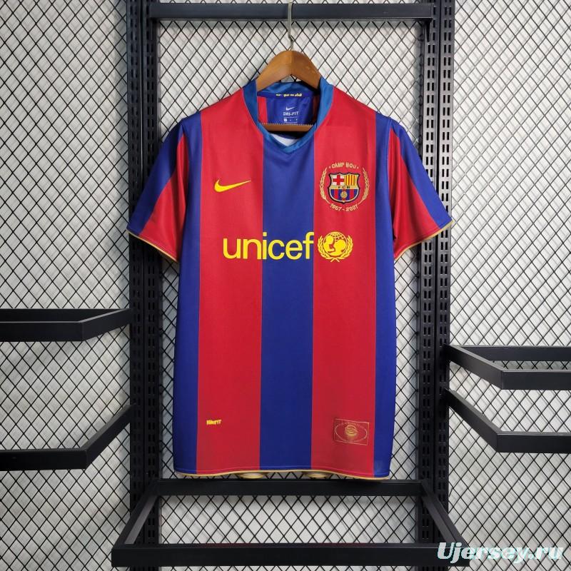 Retro 07-08 Barcelona Home Soccer Jersey