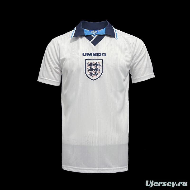 Retro 1996 England Home Soccer Jersey