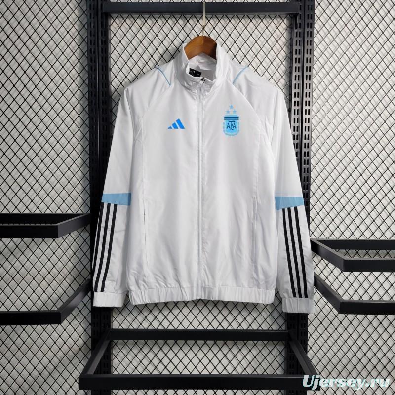 2023 Argentina White Windbreaker