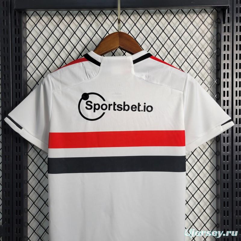 Kids 23-24 Sao Paulo Home Jersey Size 16-28