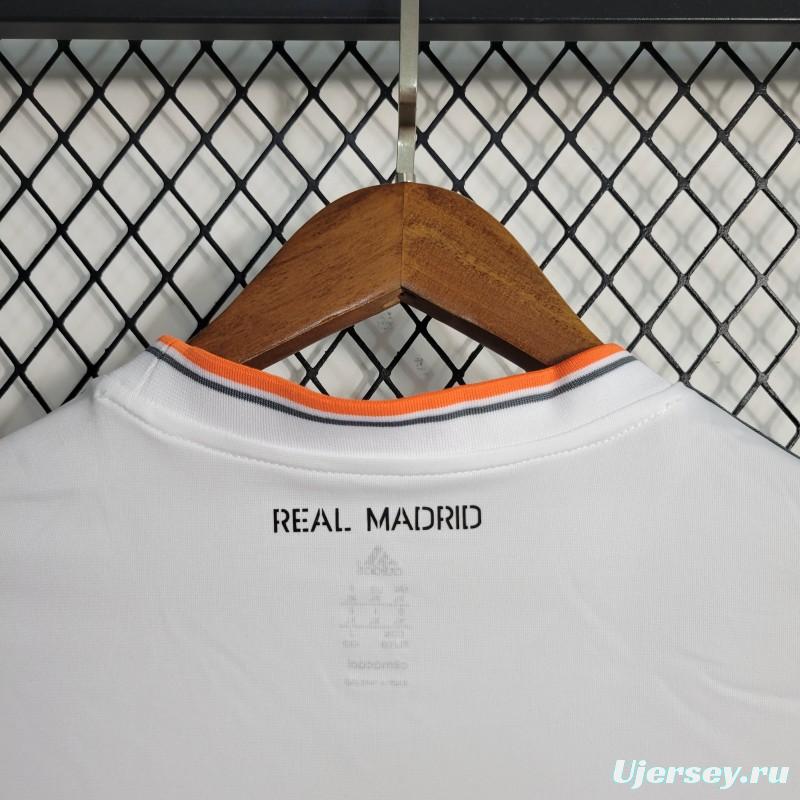Retro 13-14 Long Sleeve Real Madrid Home Jersey