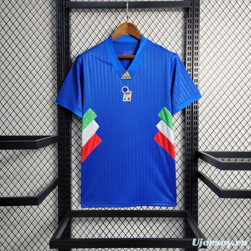 2023 Italy Blue Icon Jersey Embroidery Logo