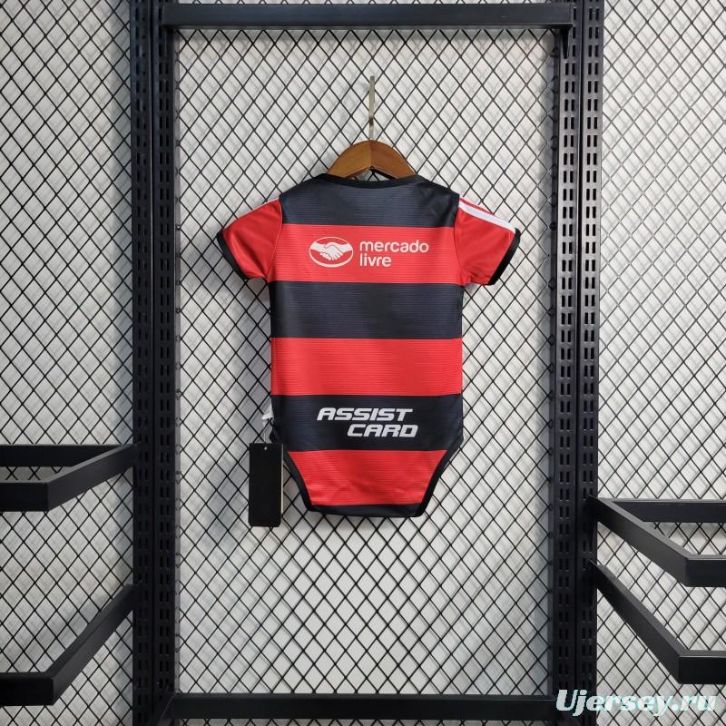 23-24 Flamengo Home Soccer Jersey Baby  6-18 Month