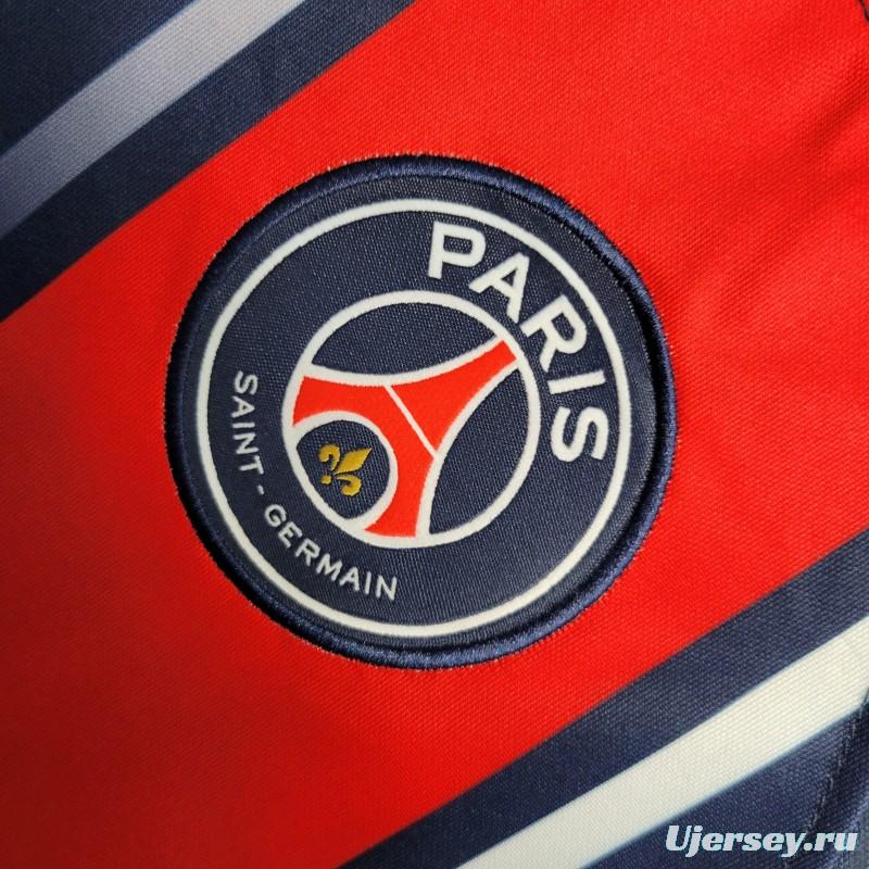 23-24 PSG Home Long Sleeve Soccer Jersey