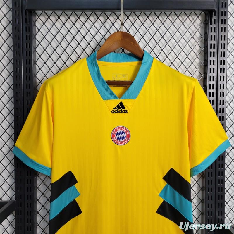 23-24 Bayern Munich Yellow Icon Jersey with Embroidery logo