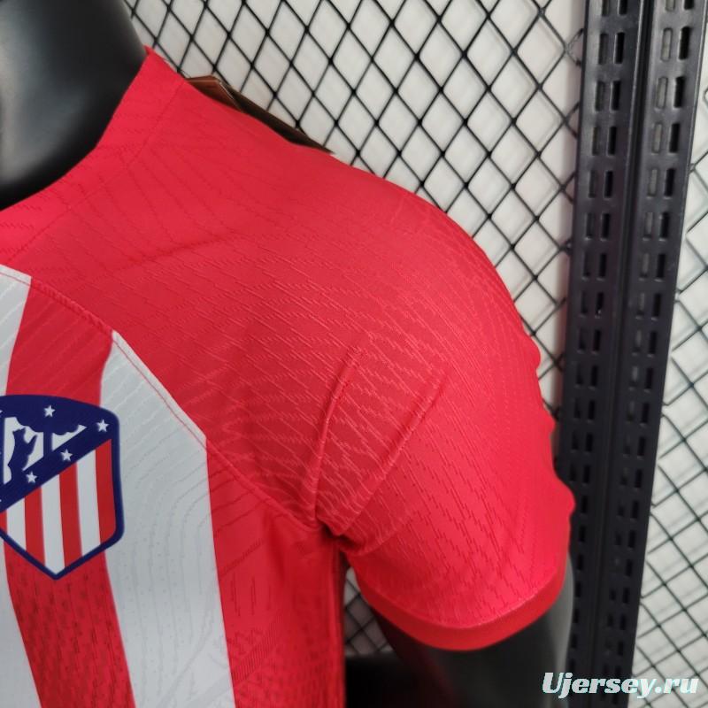 Player Version 23-24 Atletico Madrid Home Jersey