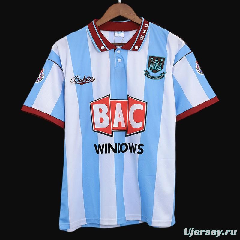 Retro 91/92 West Ham Away Jersey