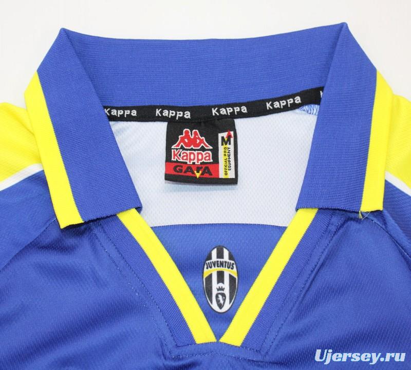 Retro 95/96 Juventus Away Blue Long Sleeve Jersey