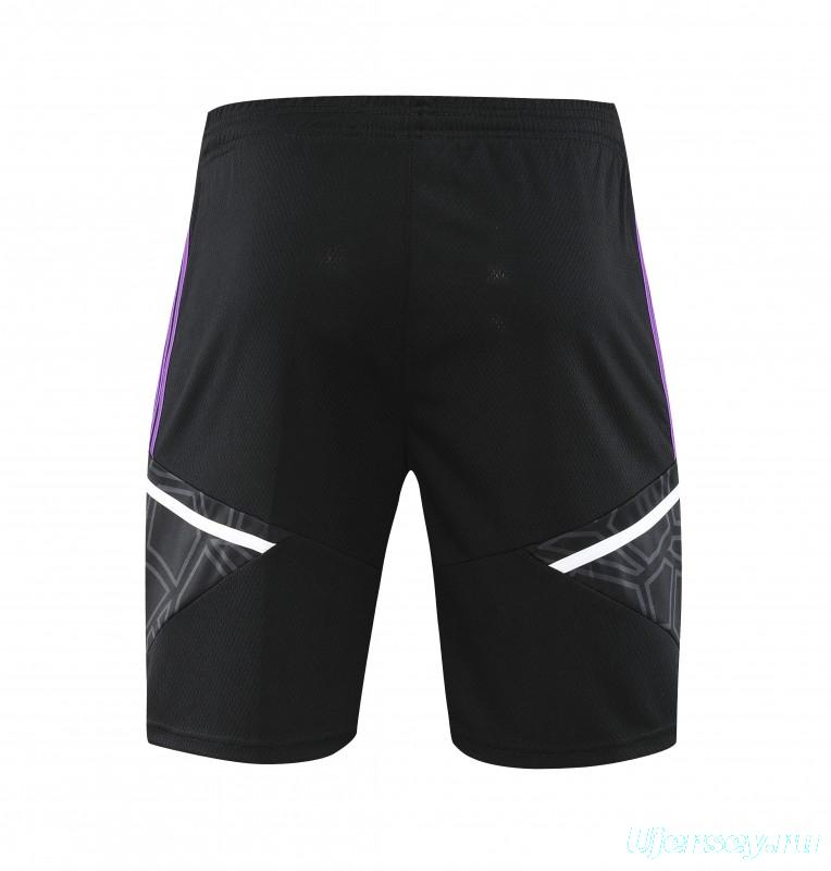 23-24 Real Madrid Stripe Pattern Short Sleeve+Shorts