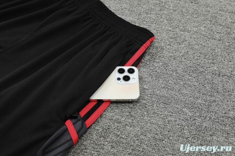 23-24 Bayern Munich White Black Vest Jersey+Shorts