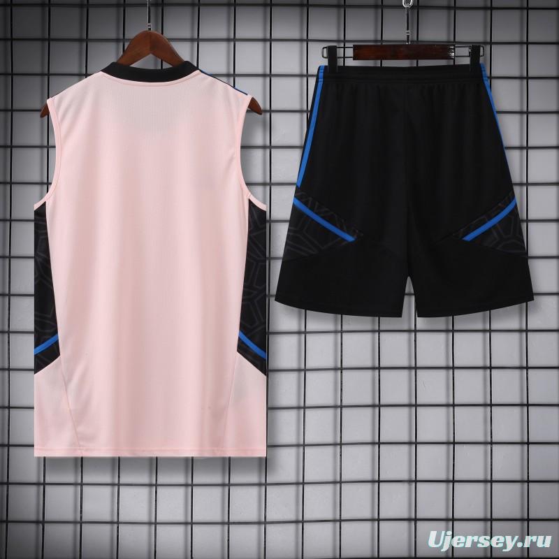 23-24 Arsenal Pink Vest Jersey+Shorts