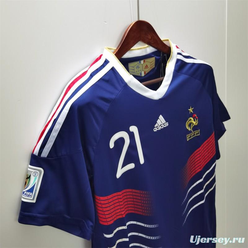 Retro 2010 France Home Jersey