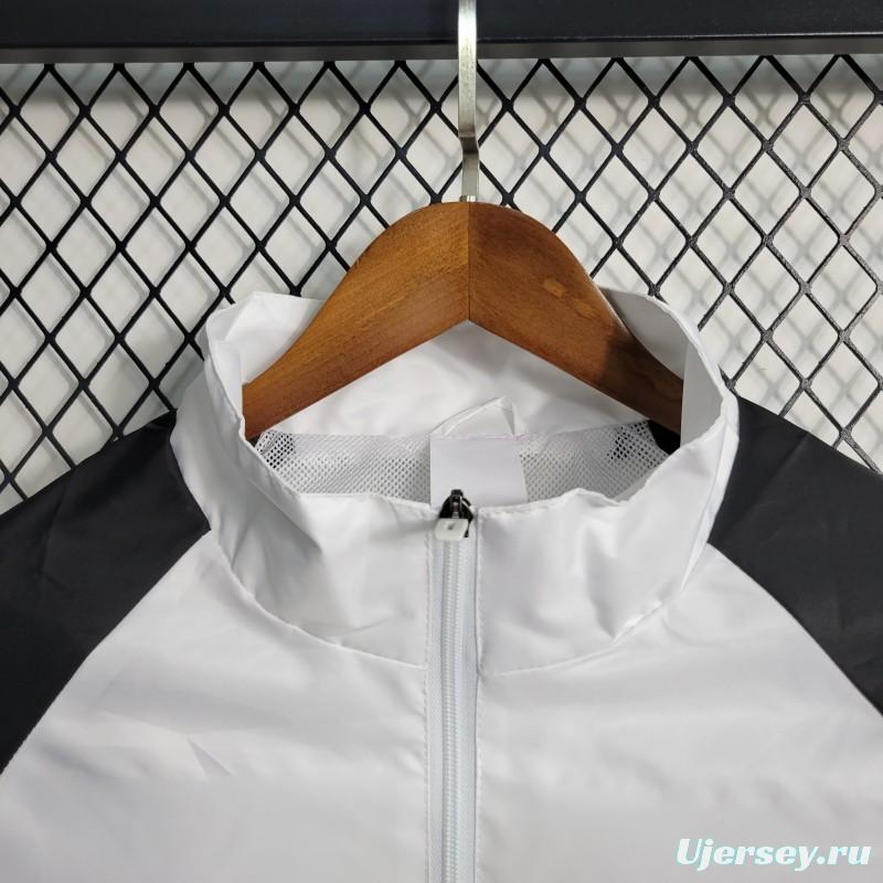 223-24 Real Madrid White Windbreaker