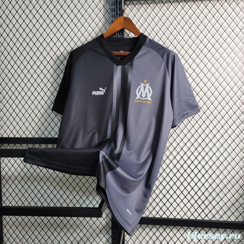 23-24 Marseille Training Black Jersey