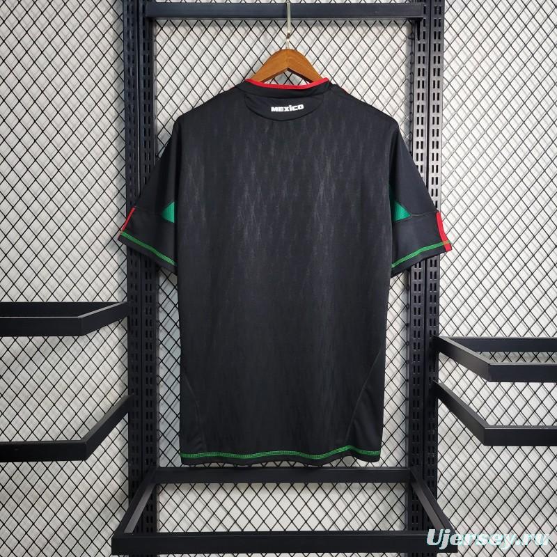 Retro 2010 Mexico Away Black Jersey