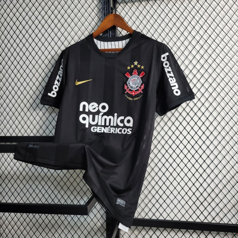 Retro 10/11 Corinthians Away Black Jersey