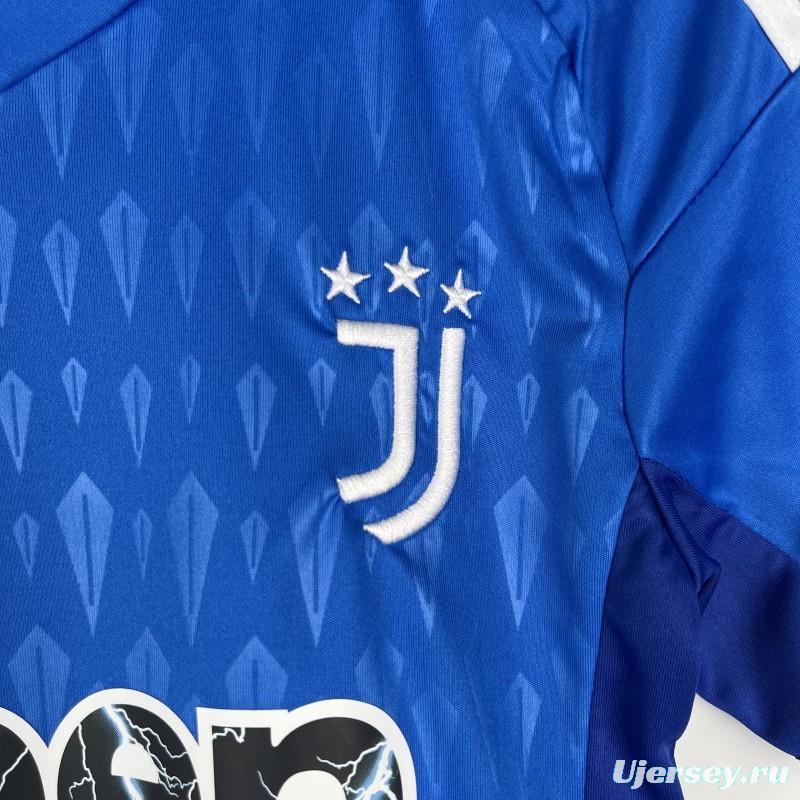 23/24 Kids Goalkeeper Juventus Blue Jersey