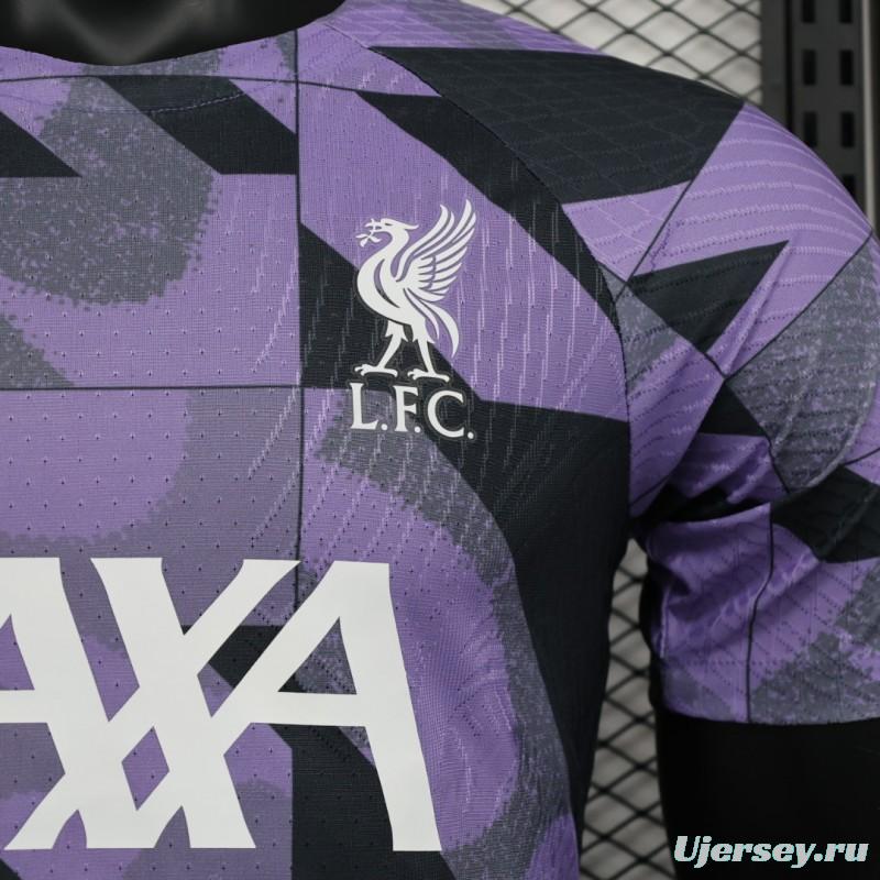 Player Version 23/24 Liverpool Purple Pre-Match Jersey