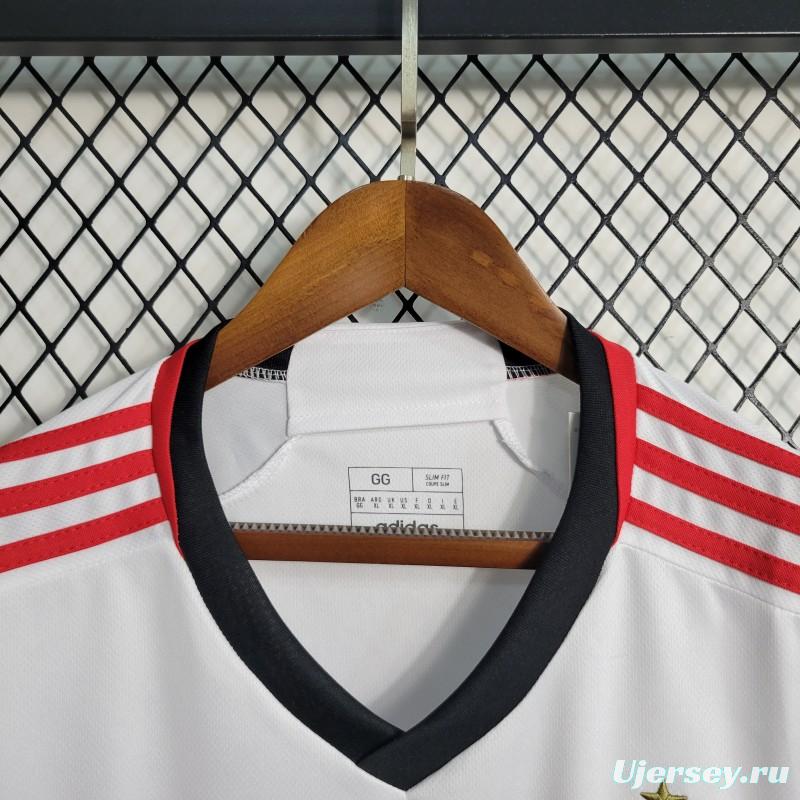 23-24 Flamengo White Away Vest Jersey