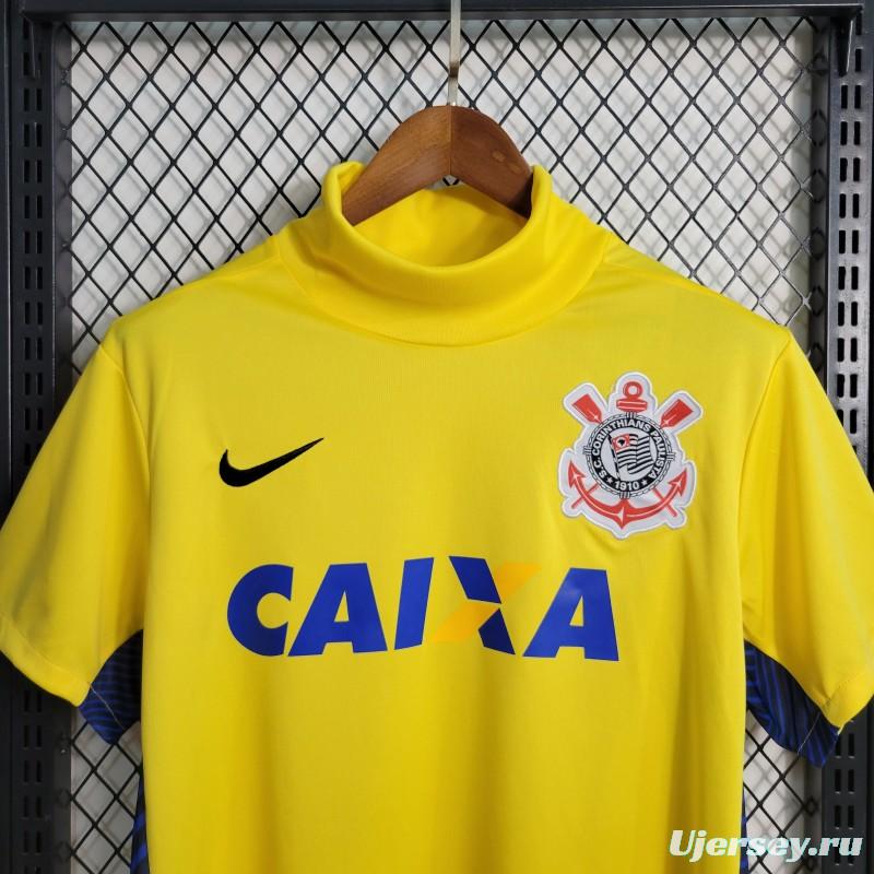 Retro 14-15 Corinthians Goalkeeper Yellow Jersey