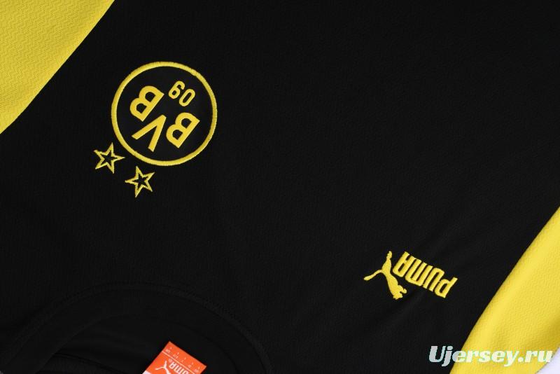 23 24 Borussia Dortmund Black Short Sleeve+Shorts