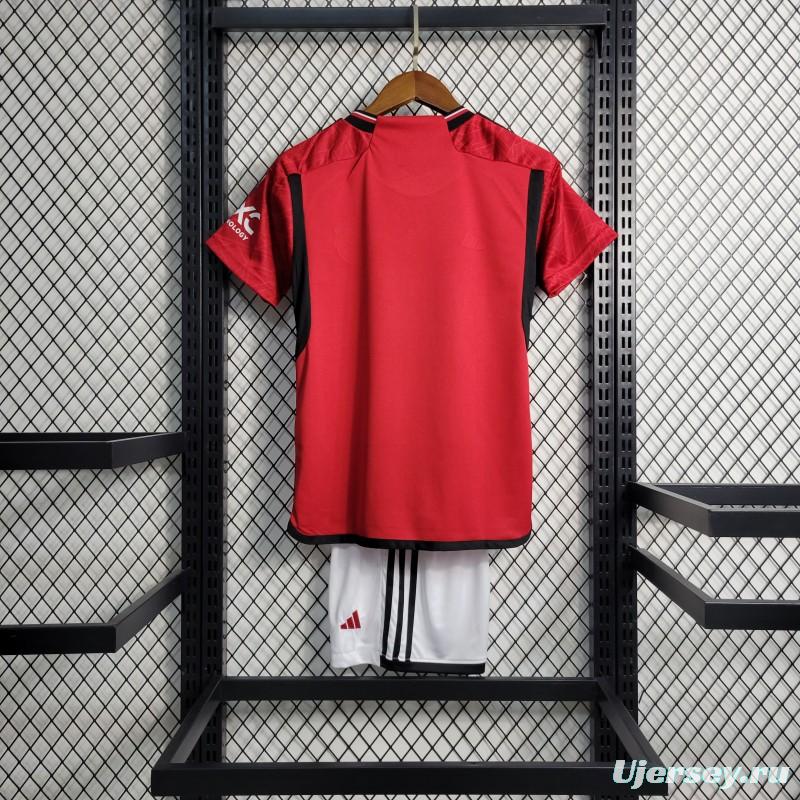 23-24 Kids Manchester United Home Jersey