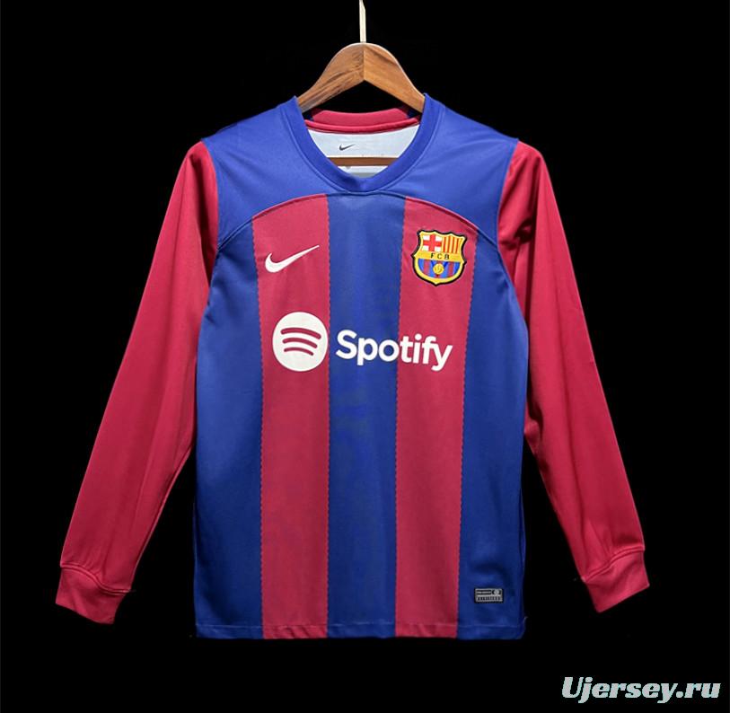 23/24 Barcelona Home Long Jersey