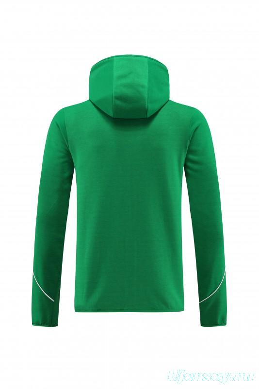 2023 Adidas Green Hoodie Full Zipper Jacket +Pants