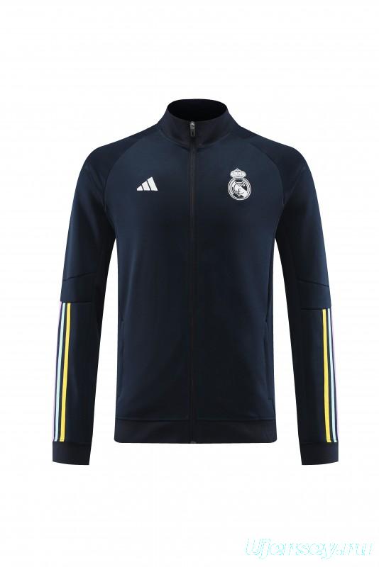 23/24 Real Madrid Navy Full Zipper Jacket+Pants