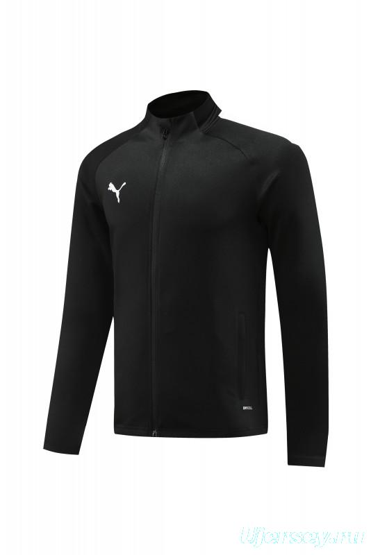 23/24 PUMA Black Full Zipper Hooide Jacket+Pants