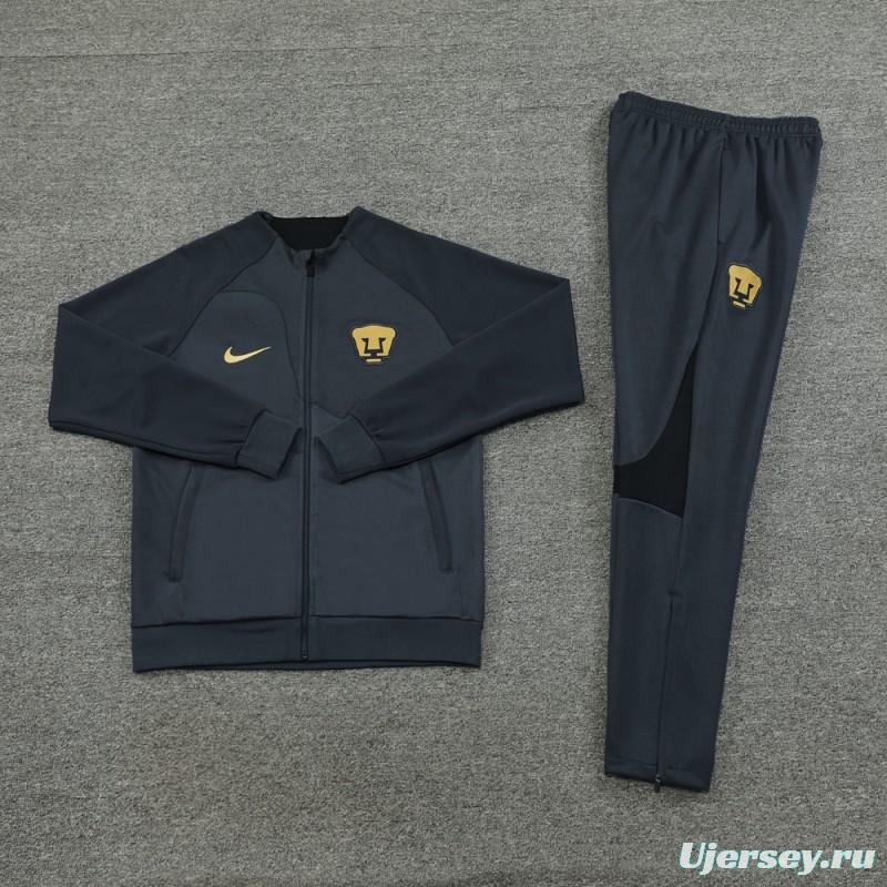 23/24 Pumas UNAM Black Full Zipper Jacket+Pants