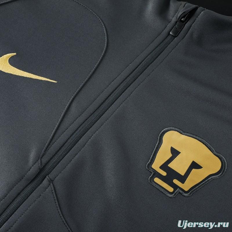 23/24 Pumas UNAM Black Full Zipper Jacket+Pants