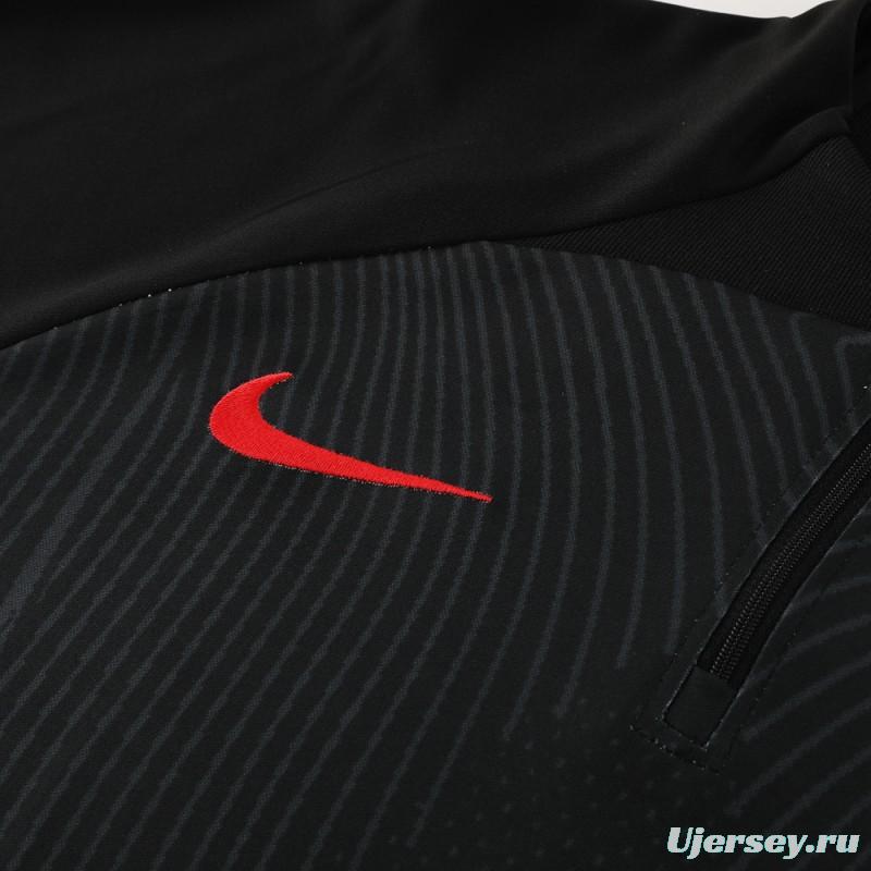 2024 Nike Black Half Zipper Jacket+Pants