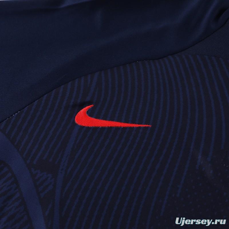 2024 Nike Navy Half Zipper Jacket+Pants