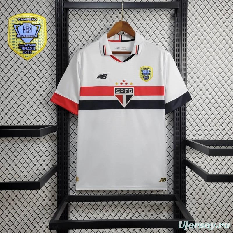 24/25 Sao Paulo Home Jersey + All Sponsors